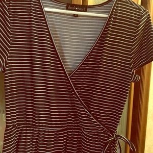 Black Striped Sundress